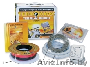Тёплый пол Кабель двужильный Теплолюкс 20 ТЛБЭ 2-23.Терморегулятор с датчиком по - Изображение #1, Объявление #376198