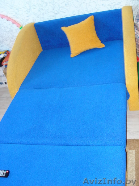  диван сине-желтый. - Изображение #1, Объявление #827031