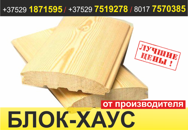 Блок-хаус от производителя. Жодино. - Изображение #1, Объявление #1637038