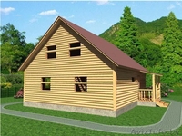 Сруб Дома 8.5 на 9.5 платон из бруса установка Жодино - Изображение #2, Объявление #1613210