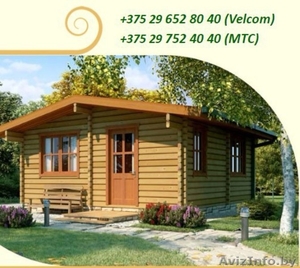 Баня сруб из бруса установка в Ивенце и районе