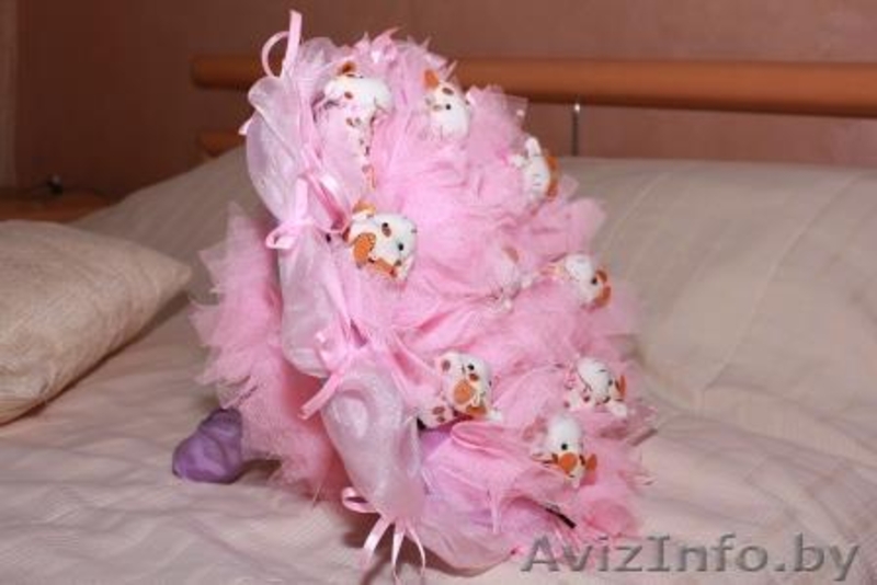 Букеты из мягких игрушек к выписке из Роддома и любому празднику в Жодино - Изображение #2, Объявление #1170846