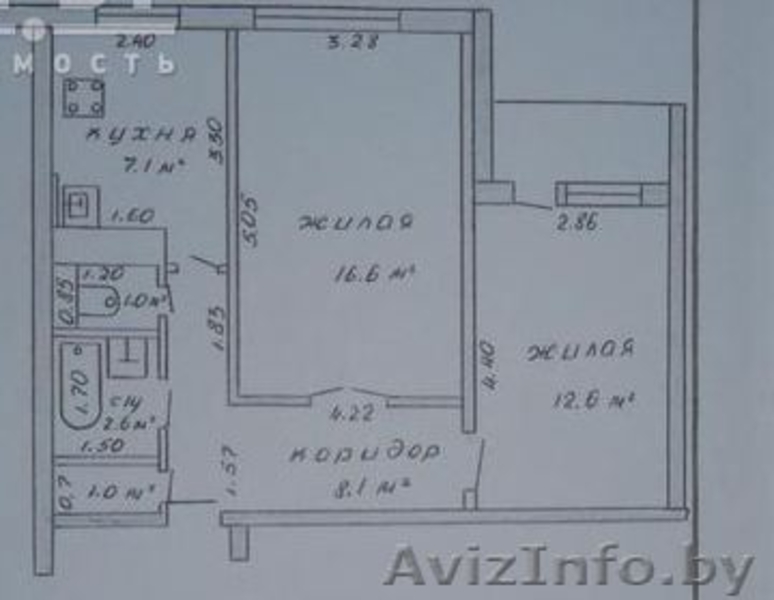 2 комн Жодино Центр дешево Евроремонт - Изображение #2, Объявление #1247676