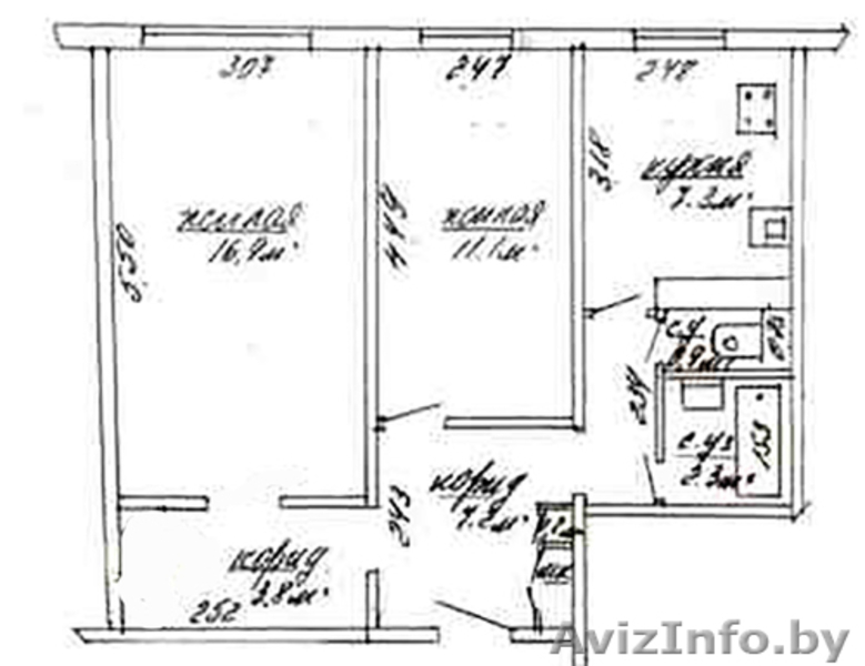 Двухкомнатная квартира Гагарина 13 - Изображение #1, Объявление #1237005