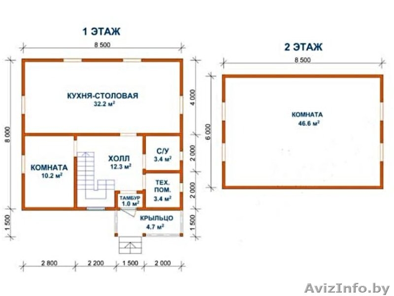 Сруб Дома 8.5 на 9.5 платон из бруса установка Жодино - Изображение #3, Объявление #1613210